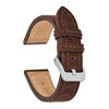deBeer Brown Suede Leather Stitched with Brushed Buckle Watch Band deBeer Brown Suede Leather Stitched with Brushed Buckle Watch Band