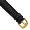 deBeer Black Natural Grain Leather Stitched with Buckle Watch Band deBeer Black Natural Grain Leather Stitched with Buckle Watch Band