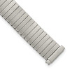 deBeer 10-13mm Ladies Satin Silver-tone Thin-Flexo Link 5.75 inch Watch Band