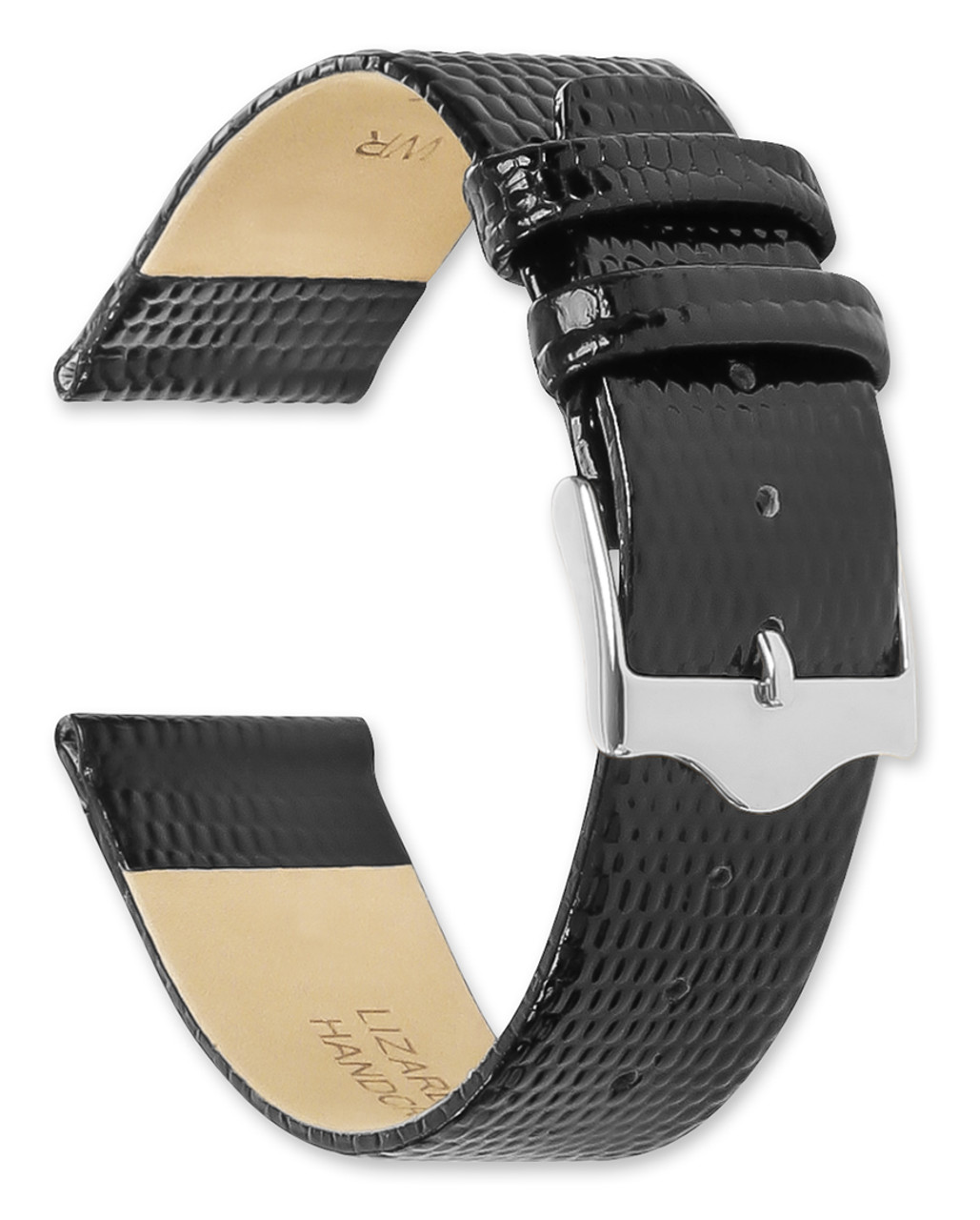 Lizard Grain Watch Band - Flat