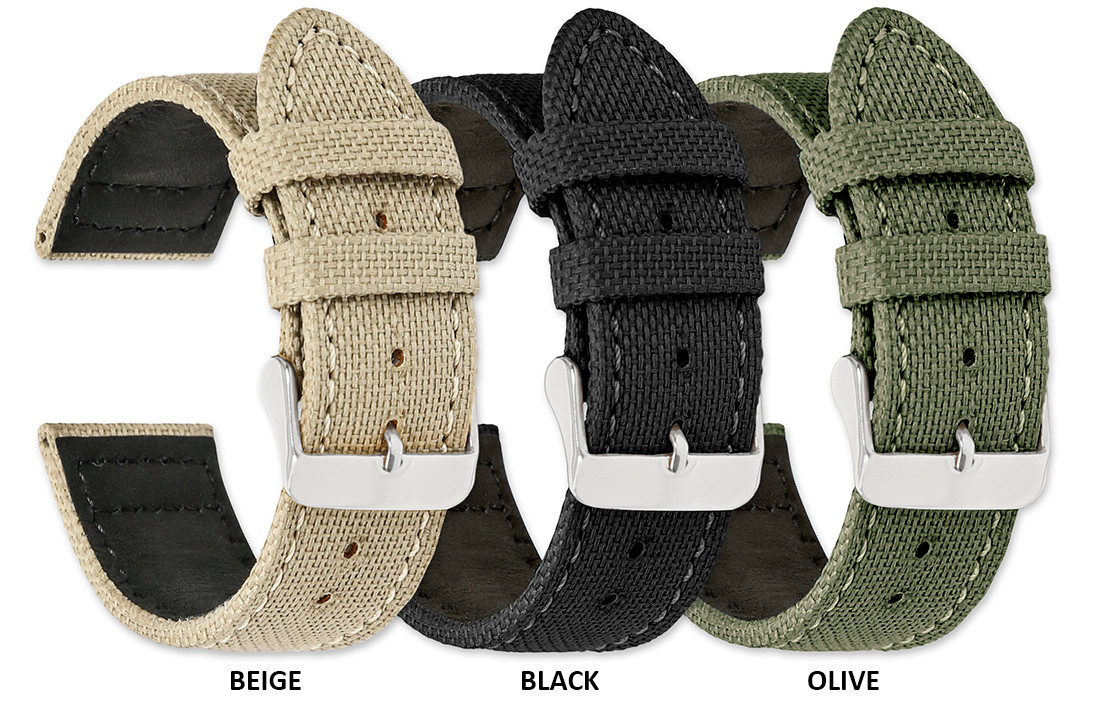 canvas watch strap