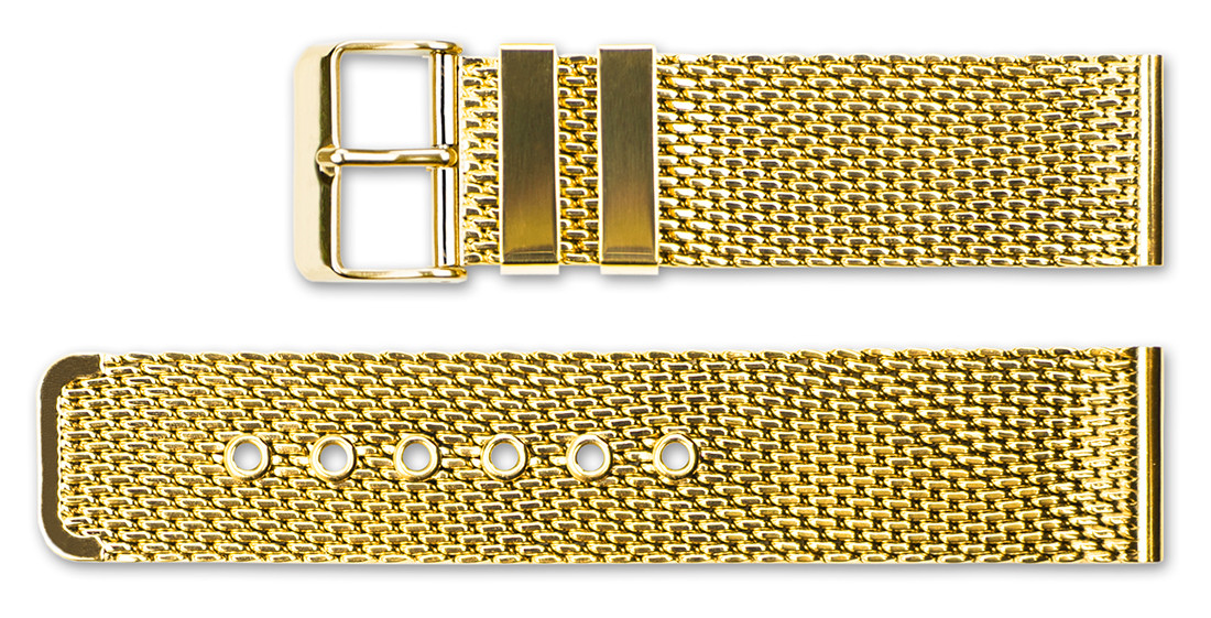 Two Piece Mesh Metal Replacement Watch Band Shop deBeer Watch Bands