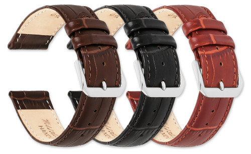 Embossed Leather Watch Strap | Free Shipping on Alligator Watch Straps