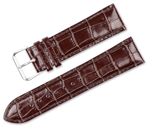 Crocodile Grain Leather Replacement Watch Band