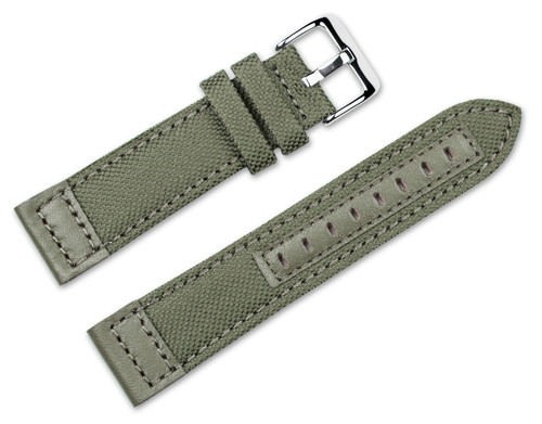 Fluco Canvas Grey Vegan Watch Strap | Holben's