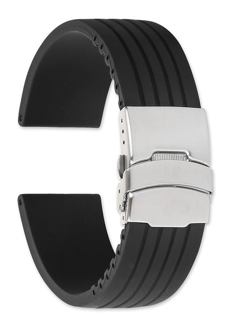 onn. Silicone Band for 42/44/45mm/Ultra/Ultra 2 (49mm) Apple Watch®, Black  - Walmart.com