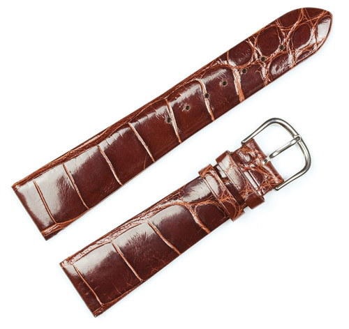 Genuine Alligator Flat Replacement Watch Band - Patek Philippe compatible