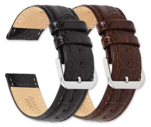 Alligator Grain Watch Band - Extra Long