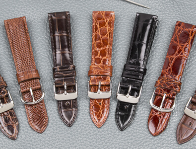 Leather watch bands sales for sale