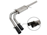 49-44062-B Rebel Series 3 IN to 2-1/2 IN 409 Stainless Steel Cat-Back Exhaust w/Black Tip GM Silverado/Sierra 1500 09-18 / Silverado LD/Sierra Limited 2019 V6-4.3/V8-4.8/5.3L