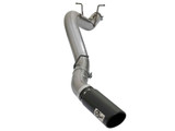 49-44085-B Large Bore-HD 4 IN 409 Stainless Steel DPF-Back Exhaust System w/Black Tip GM Diesel Trucks 17-19 V8-6.6L (td) L5P