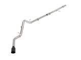 49-44128-B Large Bore-HD 3 IN 409 Stainless Steel DPF-Back Exhaust System w/Black Tip GM Trucks 20-22 L6-3.0L (td) LM2