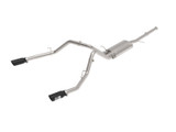 49-44135-B Apollo GT Series 3 IN Cat-Back Exhaust System w/ Dual Rear Exit w/ Black Tips GM Trucks 09-18 V6-4.3L/V8-4.8/5.3L