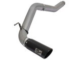 49-46112-B Large Bore-HD 5 IN DPF-Back Stainless Steel Exhaust System w/Black Tip Nissan Titan XD 16-19 V8-5.0L (td)