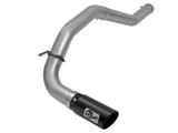 49-46113-B Large Bore-HD 4 IN DPF-Back Stainless Steel Exhaust System w/Black Tip Nissan Titan XD 16-19 V8-5.0L (td)