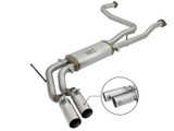 49-46124-P Rebel Series 3 IN 409 Stainless Steel Cat-Back Exhaust System w/Polished Tip Nissan Titan 04-15 V8-5.6L