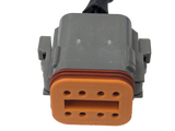 PSI Power 6" SISU Injector Pigtail – 8-Way Deutsch Connector Harness