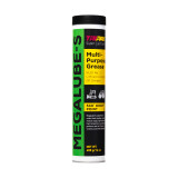 TRIPAK Megalube-S Multi-Purpose Grease container shown with label and lid, designed to provide long-lasting lubrication, reduce friction, and protect metal components in automotive, industrial, and machinery applications.