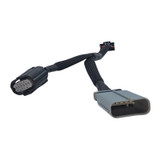 Close-up view of PSI Power 44100 throttle module wiring harness for Subaru models.