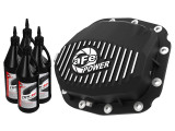 46-71181B aFe POWER Pro Series Differential Cover Black w/ Machined Fins & Gear 