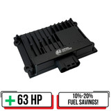 PSI Power JD2683 Performance Module for 6.8L John Deere Tier III Engines featuring a robust black housing with labeled connectors and plug-in wiring harness, designed to enhance engine power, torque, and efficiency.