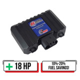 Performance Module for 2.5L Kohler Stage V Engines (model KOH2500) shown with a compact black housing, labeled connectors, and plug-in wiring harness, designed to improve engine power, torque, and efficiency.