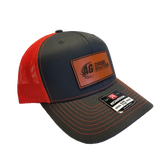 Gray and orange AG Diesel Solutions Patch Richardson 115 Hat with a standout AG Diesel Solutions patch, complete with a curved visor and adjustable snapback closure