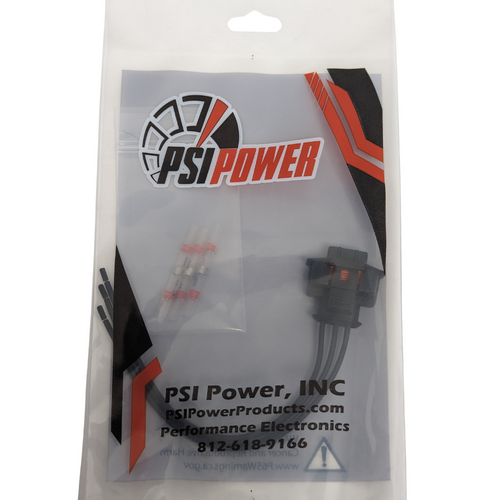 PSI Power 6" ISB Cummins Fuel Pressure Sensor Pigtail – 3-Way Bosch Shrouded Connector Harness