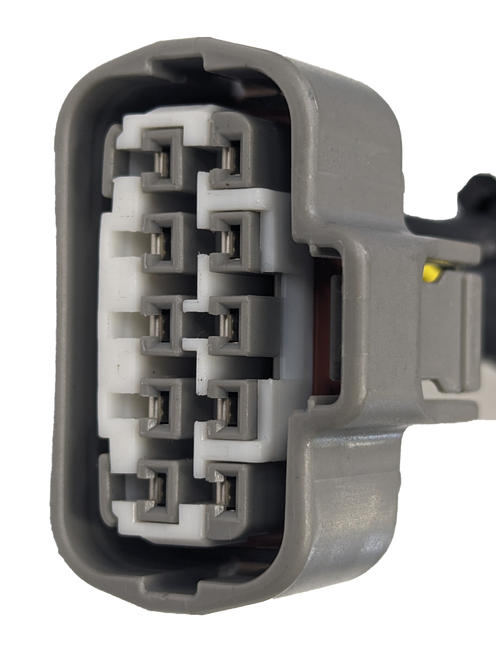 PSI Power 8" CAT & Kubota Injector Pigtail – 10-Way Yazaki Connector Wiring Harness