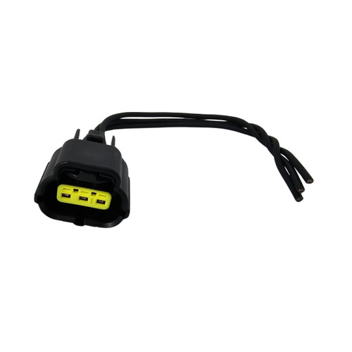 PSI Power 6-inch John Deere and Kubota fuel pressure sensor pigtail with 3-way Tyco connector harness, part number PSI2031. PSI Power 6-inch John Deere and Kubota fuel pressure sensor pigtail with 3-way Tyco connector harness, part number PSI2031.