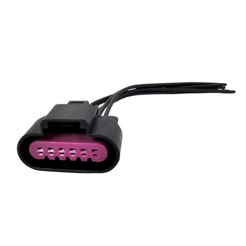 PSI Power 6-inch GM throttle pedal pigtail with 6-way Aptiv connector harness, part number PSI2051. PSI Power 6-inch GM throttle pedal pigtail with 6-way Aptiv connector harness, part number PSI2051.