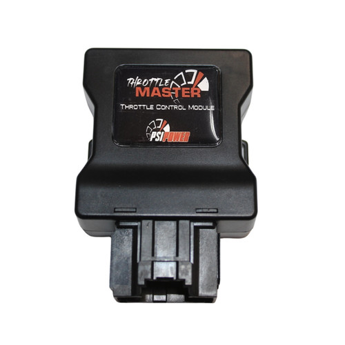 Throttle Control Module for 2007–2025 Nissan vehicles (model 44300), featuring a sleek black control unit with labeled ports, a durable wiring harness, and OEM-style connectors designed for quick plug-and-play installation to enhance throttle response and reduce acceleration lag.