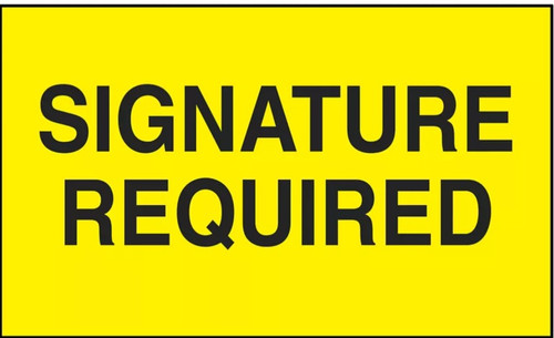 Customer Signature Required