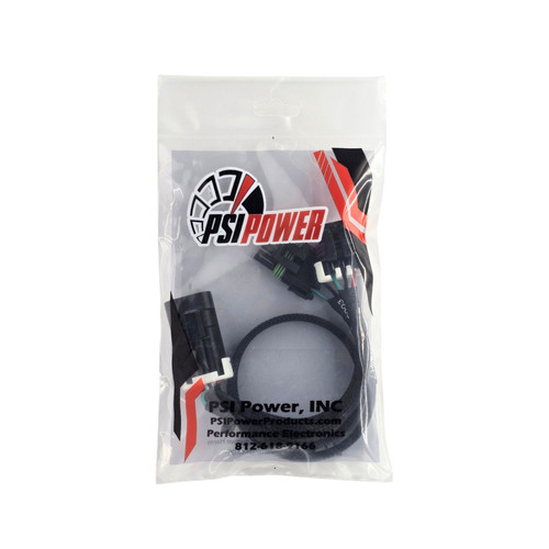 PSI6003 electrical diagnostic tester installed between sensor and equipment wiring harness