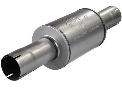 ATLAS 4 IN Aluminized Steel Muffler 4"ID Inlet/Outlet x 30" Overall Length, 8" Body Diameter | 49-91014