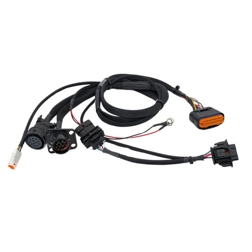 Performance Module for 10.3L & 12.9L Iveco/FPT Tier II Engines (model IV6103) featuring a sturdy black housing with labeled connectors and plug-in wiring harness, designed to enhance engine power, torque, and overall performance.