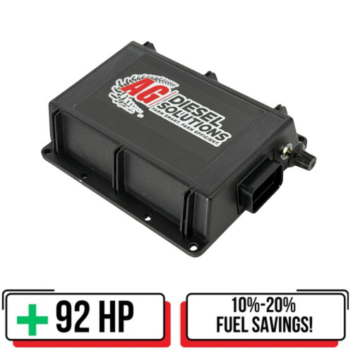 Performance Module for 9.8L 7-Cylinder SISU Tier IV Interim and Tier IV Final Engines (model SISU7098) shown with a durable black housing, labeled connectors, and plug-in wiring harness, designed to improve engine power, torque, and efficiency. Performance Module for 9.8L 7-Cylinder SISU Tier IV Interim and Tier IV Final Engines (model SISU7098) shown with a durable black housing, labeled connectors, and plug-in wiring harness, designed to improve engine power, torque, and efficiency.