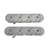 Top view of PSI Power satin aluminum LS valve cover kit components