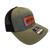 Sage and black AG Diesel Solutions Patch Richardson 115 Hat with an AG Diesel Solutions patch, featuring a breathable cotton-poly blend and adjustable snapback closure