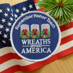 3" Wreaths Across America Patch
