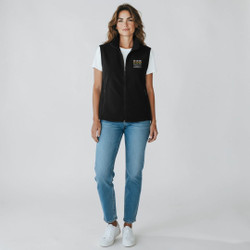 Black WAA Logo Fleece Vest