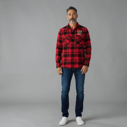 Red & Black Plaid Flannel Shirt