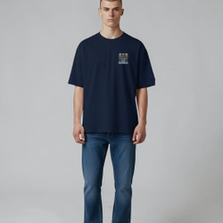 2025 Theme Short Sleeve Navy T-shirt