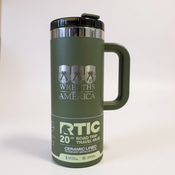 NEW! Army Green RTIC Travel Mug