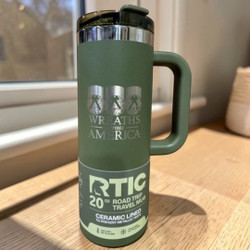 NEW! Army Green RTIC Travel Mug