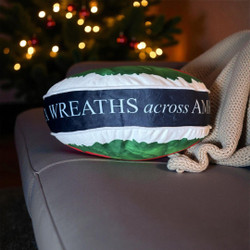 NEW! Plush Wreath Throw Pillow