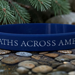 NEW!! Navy REMEMBER*HONOR*TEACH Wristband - Youth