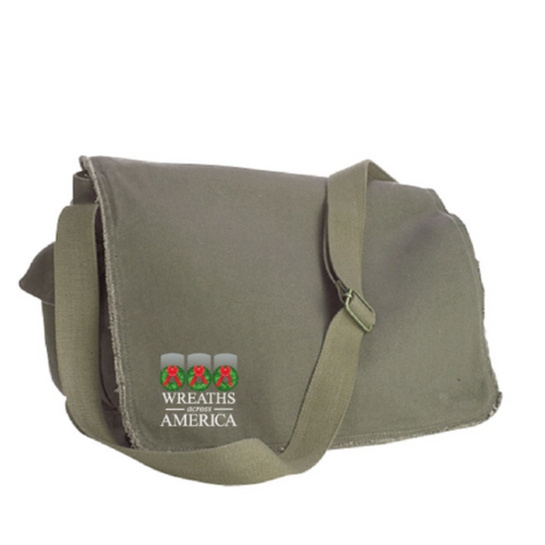 WAA Logo Army Green Messenger Bag 