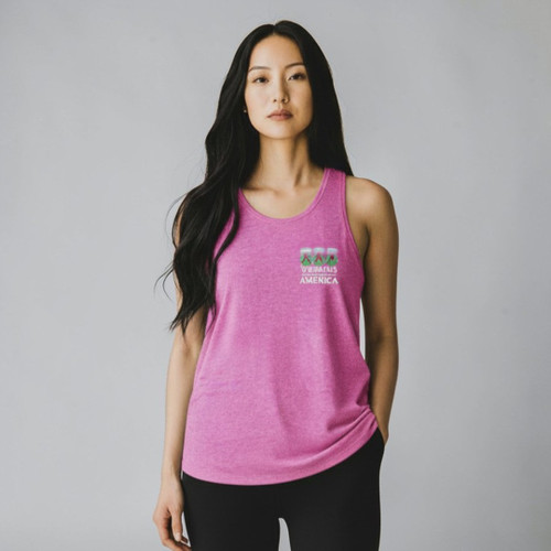 Women's Pink Racerback Tank Top