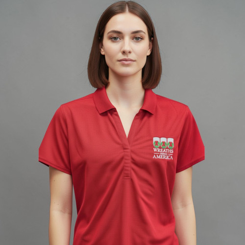Womens Red Polo